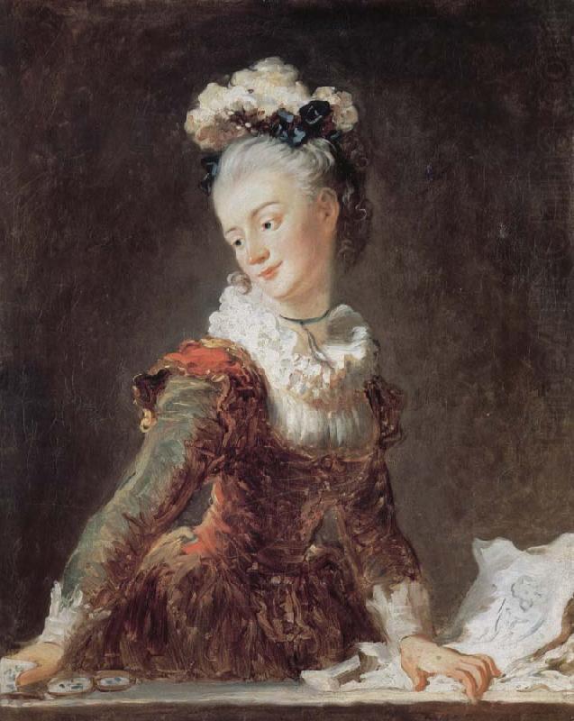 Jean Honore Fragonard Dancing girl lucky Miss Mar portrait china oil painting image